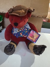RUSS Bear Stuffed Animal Berrie Buckaroo County USA TEDDY Plush Original Tags