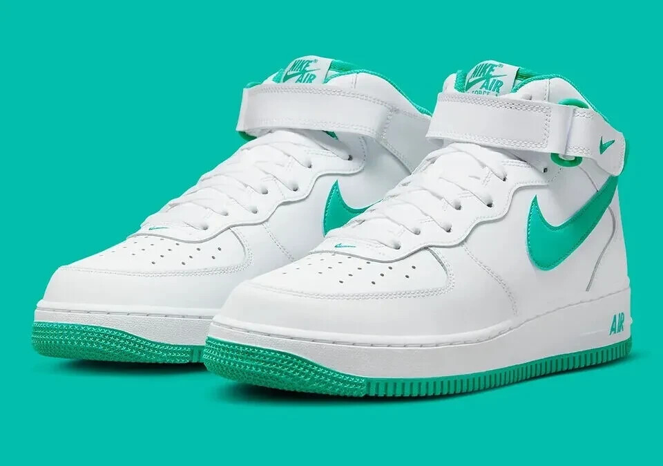 Nike Air Force 1 Mid '07 Men's Multi Size White/Clear Jade