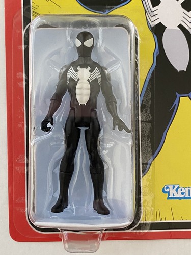 Kenner Retro 2022 Black Suit Spider-Man Symbiont on Unpunched Card - top - Bild 4 von 6