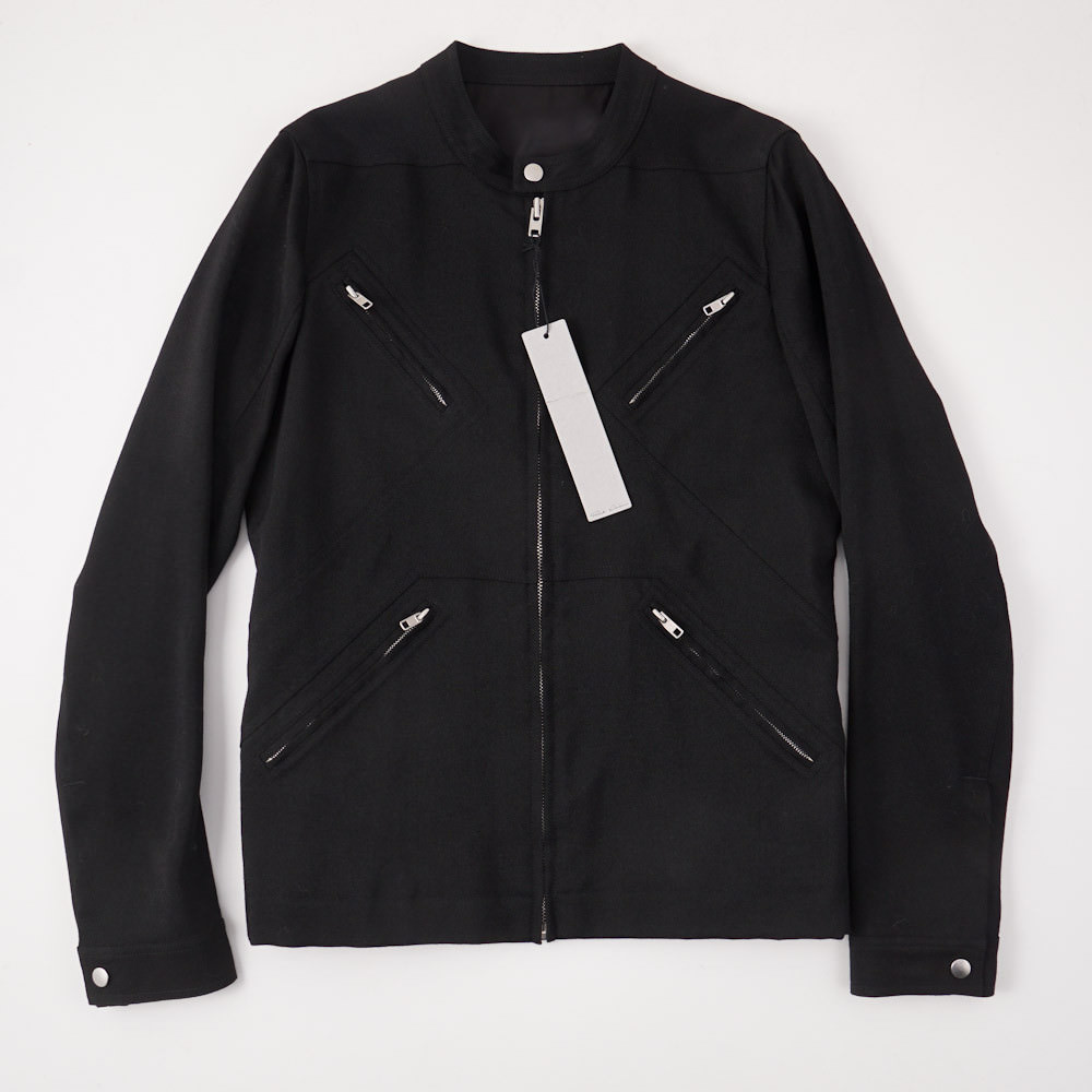 NWT RICK OWENS Woven Black Wool Bomber 
