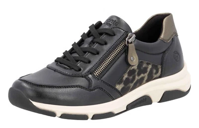 REMONTE Damen Sneaker REISSVERSCHLUSS schwarz EINLAGEN GEEIGNET