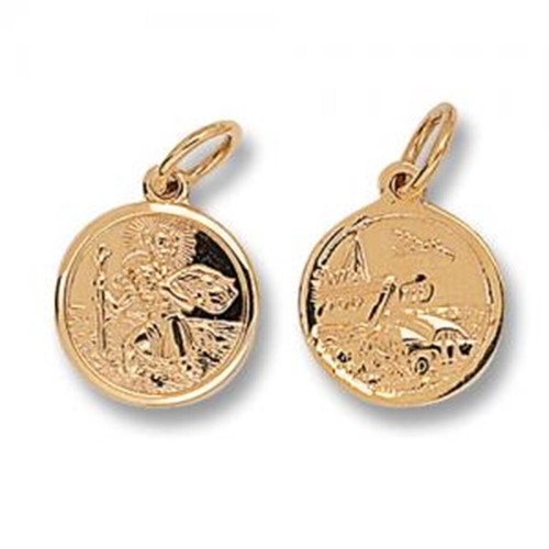 9ct Gold Round Double Sided St 