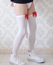 Men Sissy Tights Over The Knee Long Lingerie Socks Clubwear Thigh High Stockings