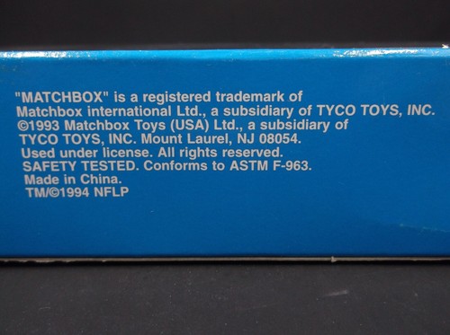 1995 Matchbox CAROLINA PANTHERS Die Cast Truck Inaugural Season '95 - Picture 3 of 3
