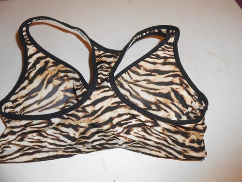 women size Large, animal print wire free padded bra by flirtitude - Picture 2 of 2