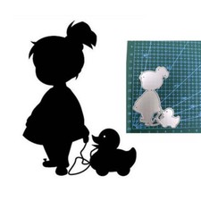 Metal Cutting Dies little Girl Decoration Scrapbook Paper Craft Stencils Die DIY