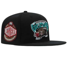 Mens MITCHELL & NESS NBA CONFERENCE PATCH SNAPBACK HWC GRIZZLIES