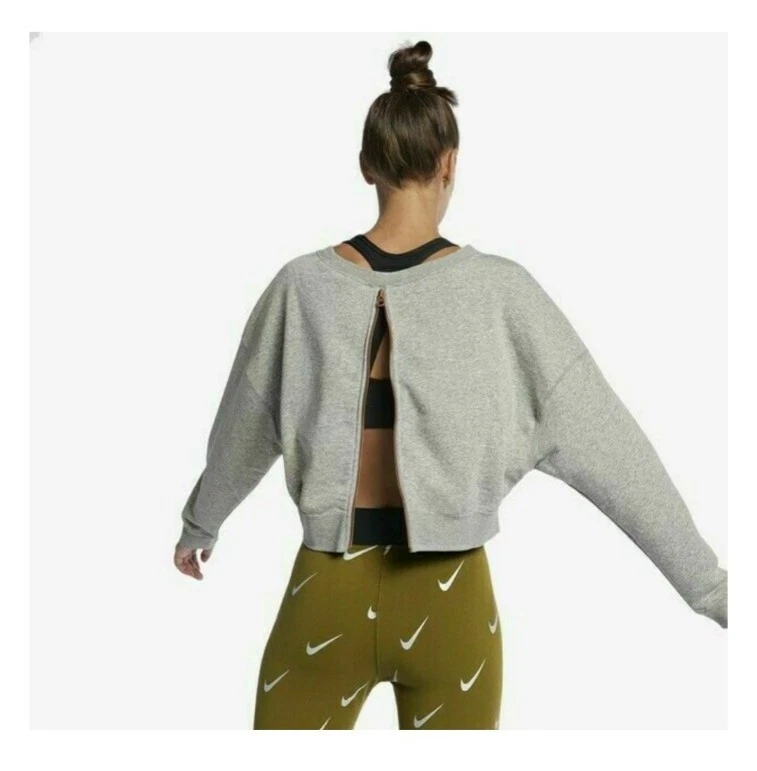 Nike rally metallic shop air crop hoodie