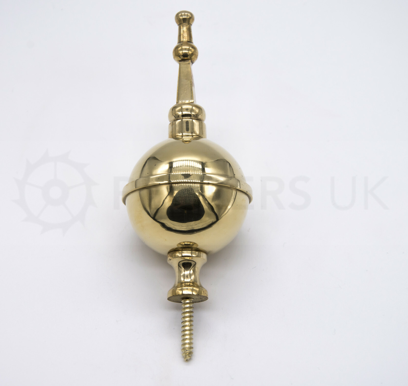 Brass Ball & Spire Clock Finial for Grandfather Longcase & Bracket