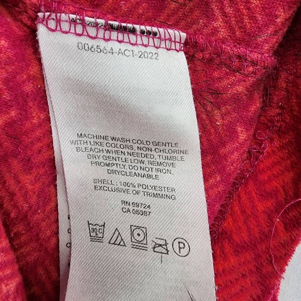 Columbia Women's Quarter Zip Fleece Athletic Running Shirt Knit Pink