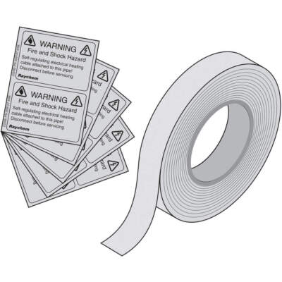RAYCHEM 062231-000 Application Tape,66',10 Elec Trace Labls 4E521