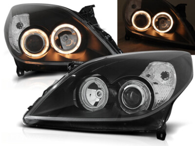 OPEL VECTRA C 2005 2006 2007 2008 LPOP66 HEADLIGHTS ANGEL EYES