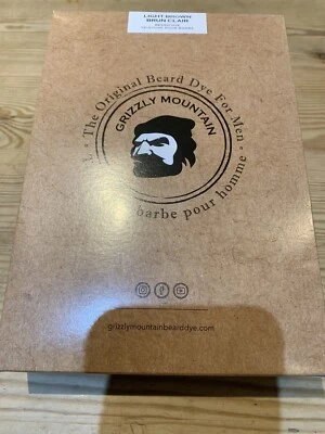 New LIGHT BROWN Moustache Beard Dye By Grizzly Mountain Organic Mens Hair Colour