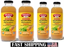 Bragg Organic Apple Cider Vinegar Beverage, Honey & Green Tea - 16oz, 4 Pack