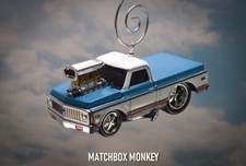 '72 Chevy C-10 Cheyenne Chevrolet Pickup Truck 1/64 Christmas Ornament 1972 c10
