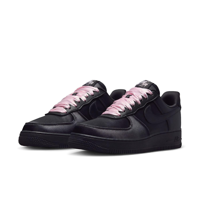 Nike WMNS Air Force 1 Low Black Satin IH2034-010 Women's Size | eBay