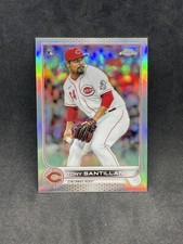 2022 Topps Chrome Base Refractor RC #193 Tony Santillan - Cincinnati Reds 