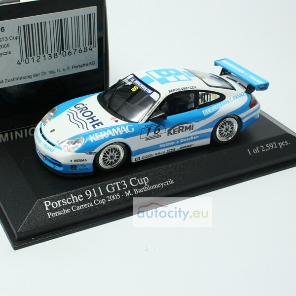 Minichamps Porsche 911 GT3 Carrera Cup 'Keramag' Marco Barthlomeyczik 400056216-image