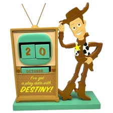 Hallmark 6" Disney Pixar TOY STORY WOODY Perpetual TV Calendar - Complete - NEW