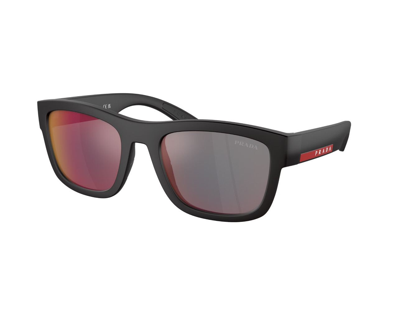 Prada Linea Rossa Sonnenbrillen PS 01ZS DG008F Schwarz Grau Blau Rot Herren 56590₽