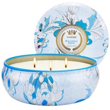 Soy Scented Candles for Home 12oz 3 Wick Highly Scented 40 Hours Long Lasting...