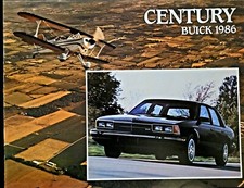 1986 Buick Color Century Brochure Excellent 8 Pages Uncirculated