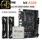 A320 Kit AMD Ryzen R5 2600 Cpu DDR4 16GB 3200Mhz Memory A320M Motherboard