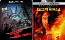 ESCAPE FROM NEW YORK  ESCAPE FROM LA New 4K Ultra HD UHD Collectors Edition