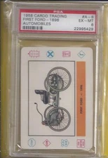 1958 CARDO TRADING FIRST FORD -1896 AUTOMOBILES #A-8 Graded EX-MT6