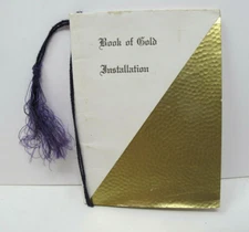 1935 Masonic Bethel No. 91 Order Job's Daughters GOLD Installation San Francisco