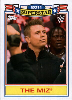 #ad #ad 2021 Topps Heritage WWE The Miz Superstar Tribute #12 Awesome Truth Causes Chaos $1.00
