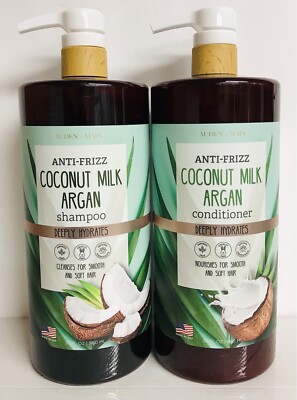 Coconut Milk Deep Hydrating Shampoo & Conditioner w/ Argan Oil 32 fl oz Each
