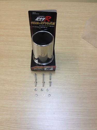 JDM TYPE R UNIVERSAL 2-1/4" ROUND STAINLESS STEEL TAIL PIPE EXTENSION MT-TR-312 - Picture 6 of 7