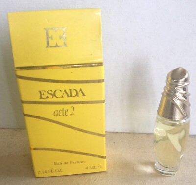 Margaretha Ley Escada Acte 2 Miniature Perfume (EDP) 4ml Full with Box