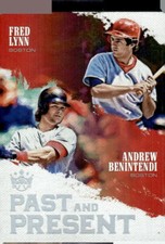 2018 Panini Diamond Kings #PP14 Andrew Benintendi / Fred Lynn Past and Present