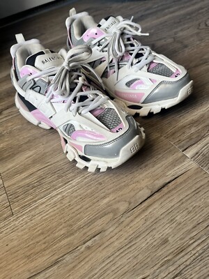 Balenciaga Women's Track Pink Silver Trainers (UK 9/EUR 42) | eBay