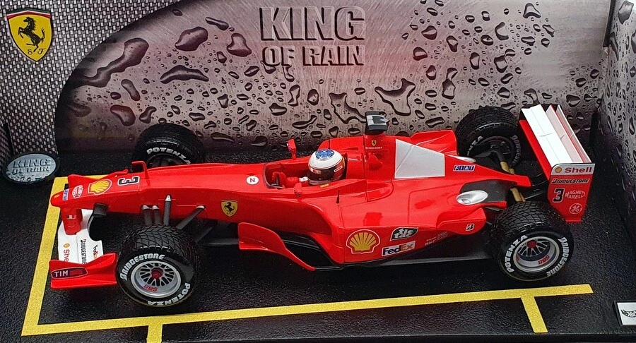 Hot Wheels 1/18 Scale Diecast 50909 - Michael Schumacher King of the Rain 2000 - Image 4 of 4