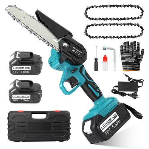 6" Chainsaw Cordless Rechargeable Wood Cutter Saw Chain Saws Electric for Makita - Picture 14 of 18