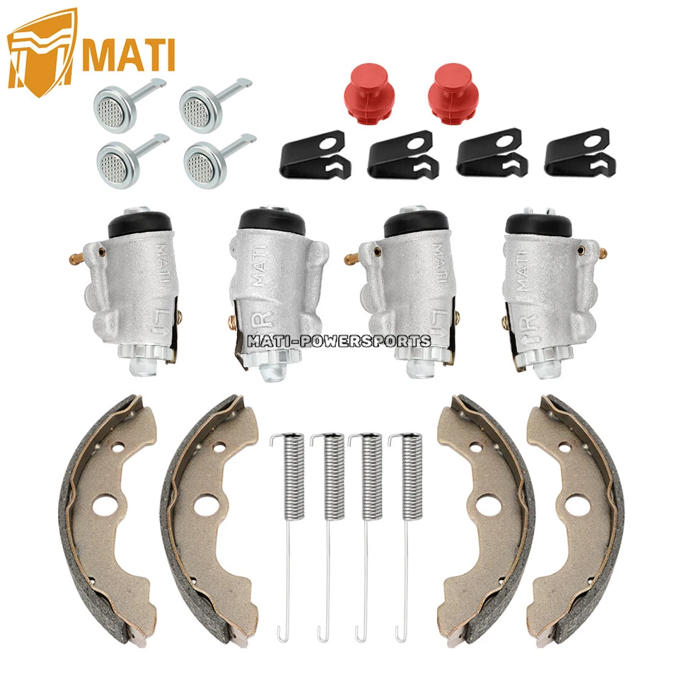 Cilindros de rueda de freno delantero con kit de zapatos para Honda FourTrax 300 TRX300FW 1990-00 Foto 3 de 4