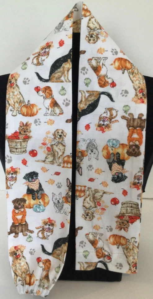 Fall Dog Print MD RN EMT LPN Stethoscope Cover Uniform Accessory - Image 3 of 3