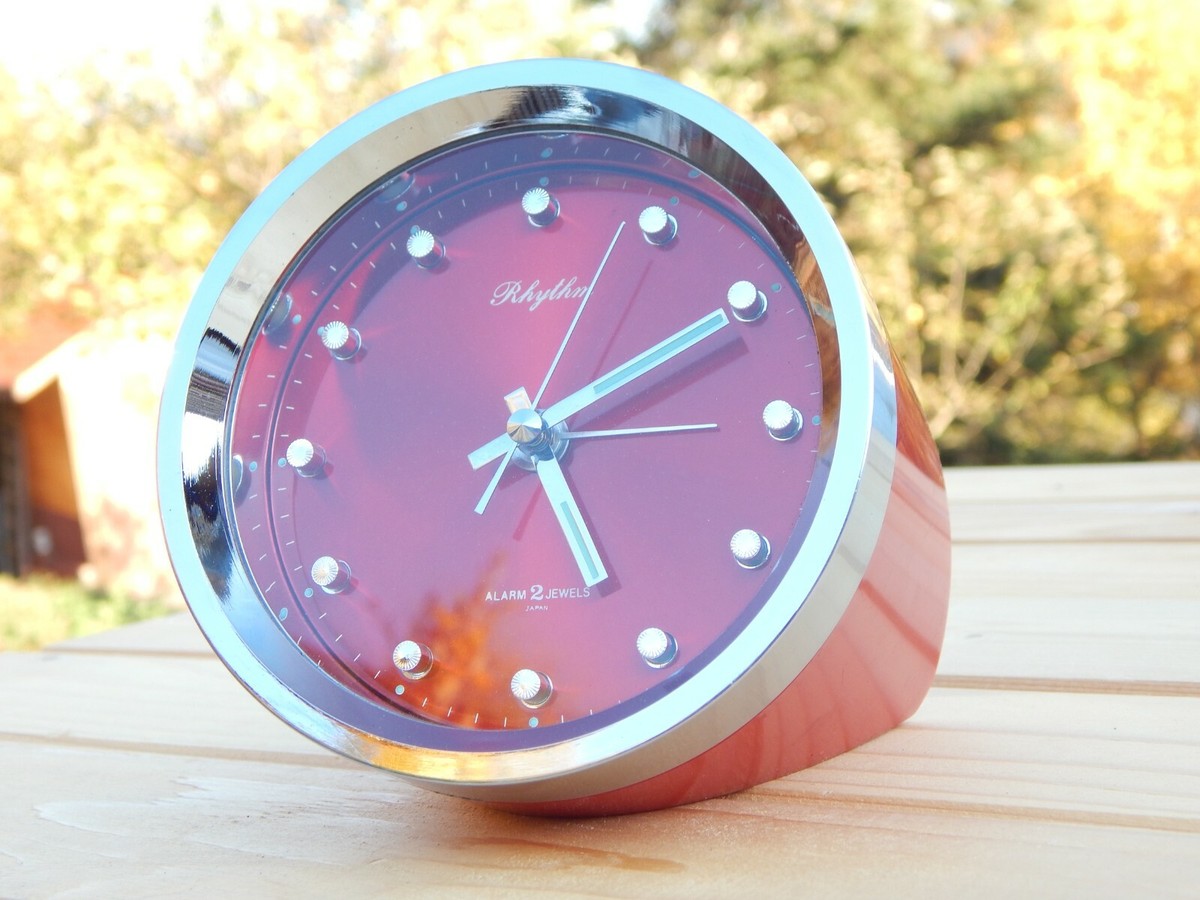 Vintage Space Rhythm Alarm Mechanical Clock Japan made Amazing