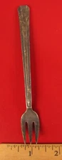 ANTIQUE ADVERTISING FORK THE BUFFALO ATHLETIC CLUB INTERNATIONAL SILVER COMPANY