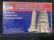 SEALED - Art Minds Leaning Tower of Pisa, Italy Wooden Puzzle