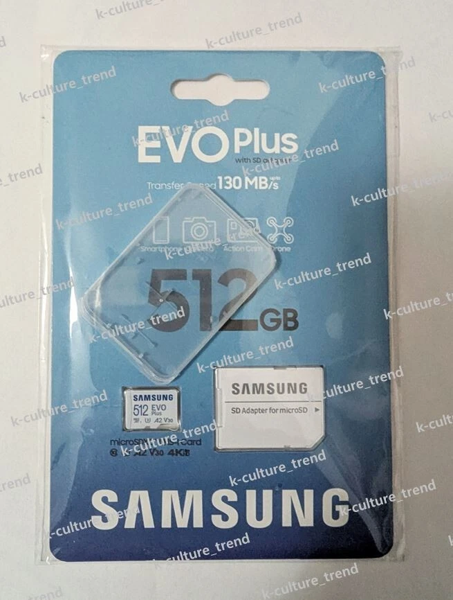 Samsung EVO Plus 512GB Classe 10, UHS Speed Class 3 microSD Scheda di Memoria. - Immagine 4 di 4