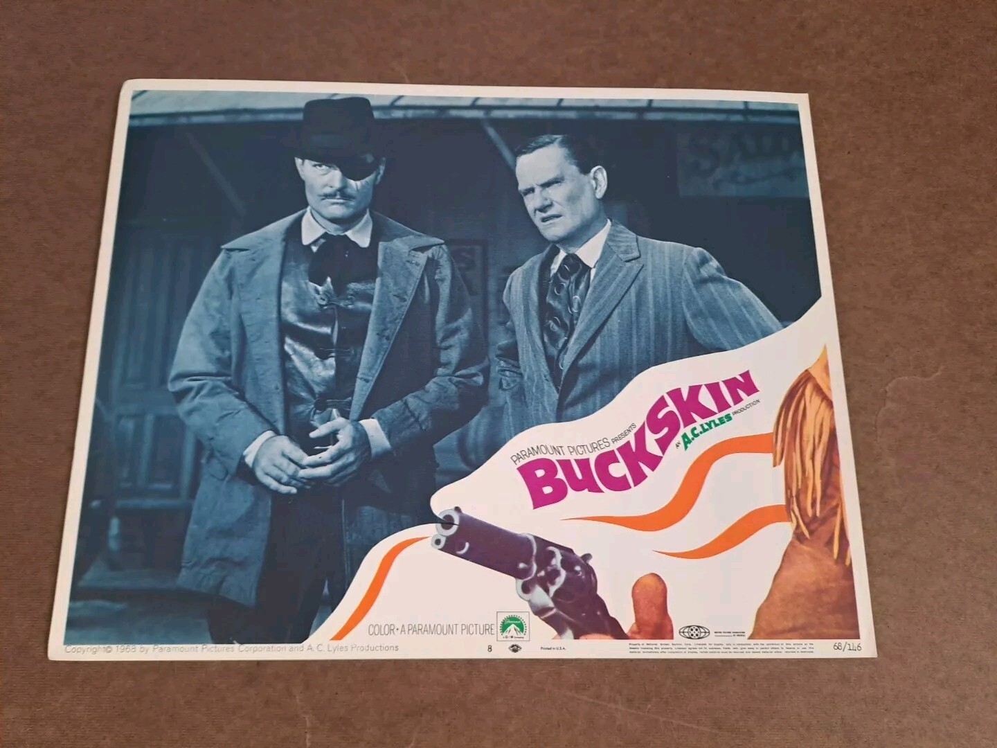BUCKSKIN ORIGINAL LOBBY CARD SET 1968 BARRY SULLIVAN 11x14