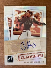 2021 Panini Donruss Classified Signatures Cesar Hernandez #CS-CH Auto CLEVELAND