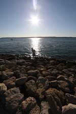 Tirage photo argentique Cap Ferret Soleil sur le bassin d'Arcachon 20X30cm
