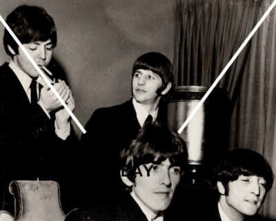 beatles cigarettes Vintage Photo The Beatles Paul Smoking Cigarette Interview BW