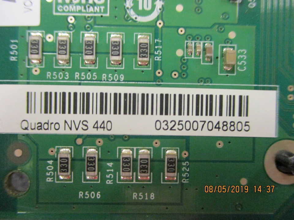 PNY - VCQ440NVS-X16-N Nvidia Quadro 440 256MB DDR2 PCIE - Image 2 of 4