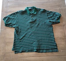 Vintage Polo Ralph Lauren Polo Shirt Mens XL Stripe Classic Textured 100 Cotton
